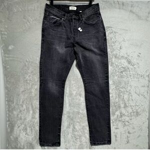 NWOT Taylor Stitch Mens Slim Jeans 32x32 Black Redline Selvedge Denim Button Fly
